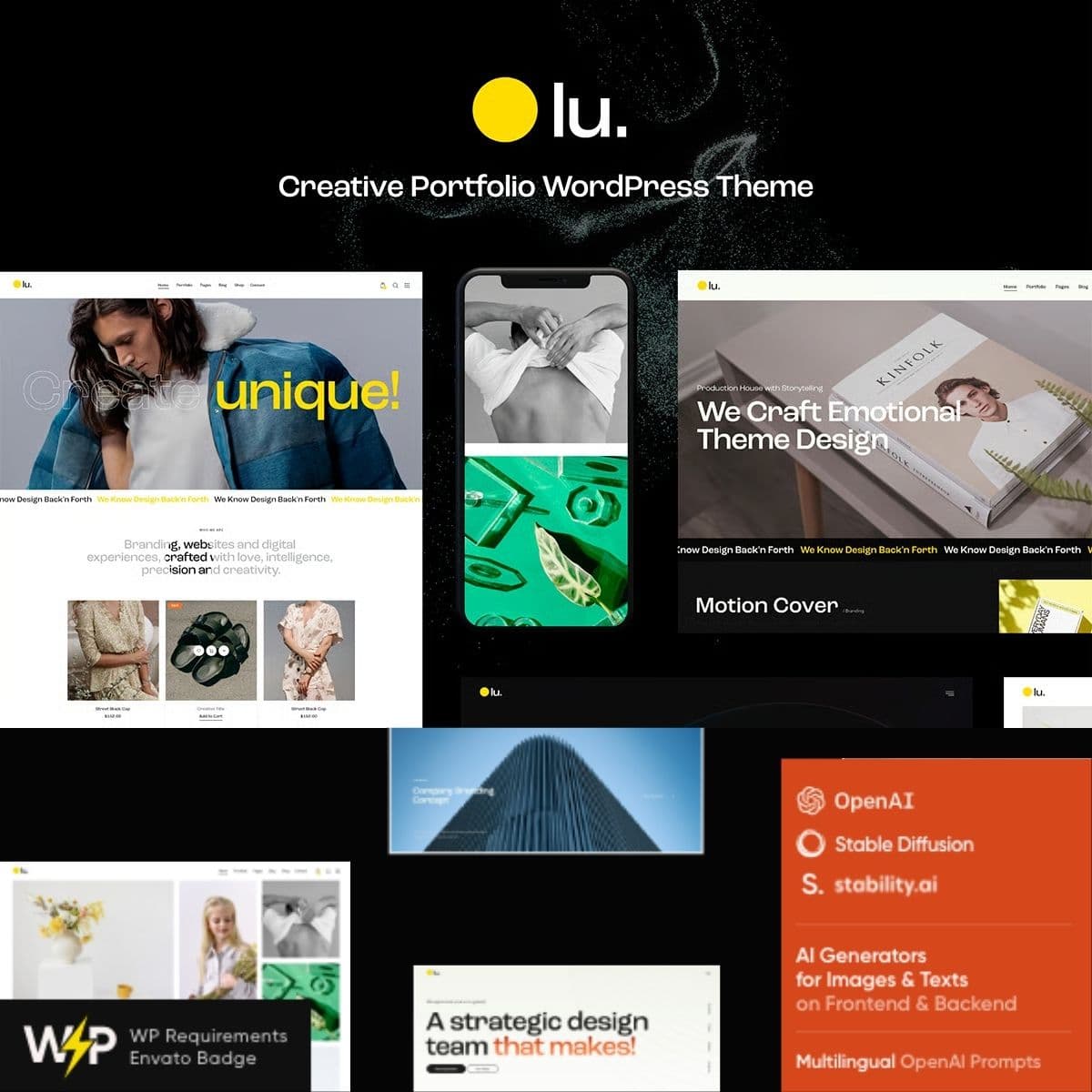 Lunna - Photographer Portfolio WordPress Theme