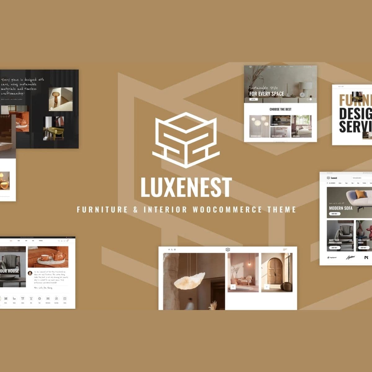 LuxeNest - Furniture & Interior WooCommerce WordPress Theme