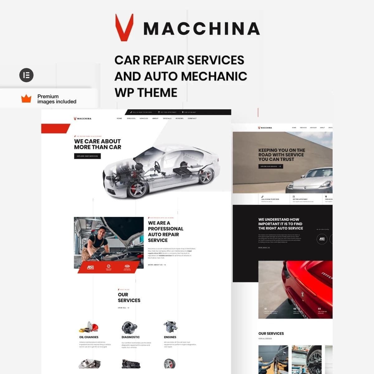 Macchina - Auto Repair WordPress Theme
