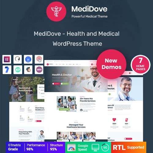 MediDove - Health & Medical WordPress Theme