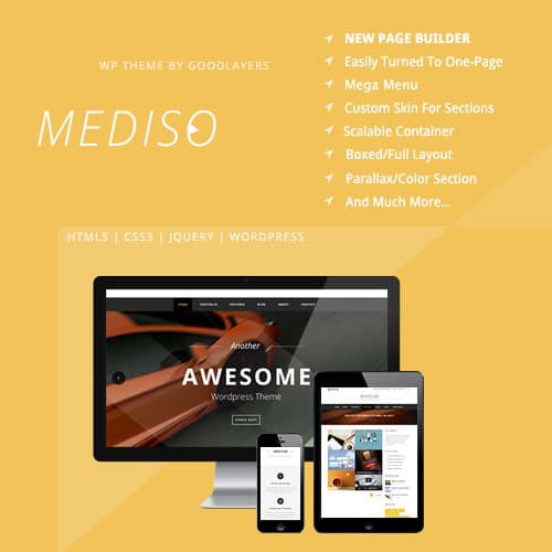 Mediso - Corporate / One-Page / Blogging WordPress