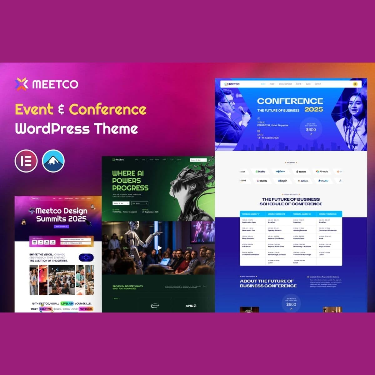 Meetco - Event & Conference WordPress Theme