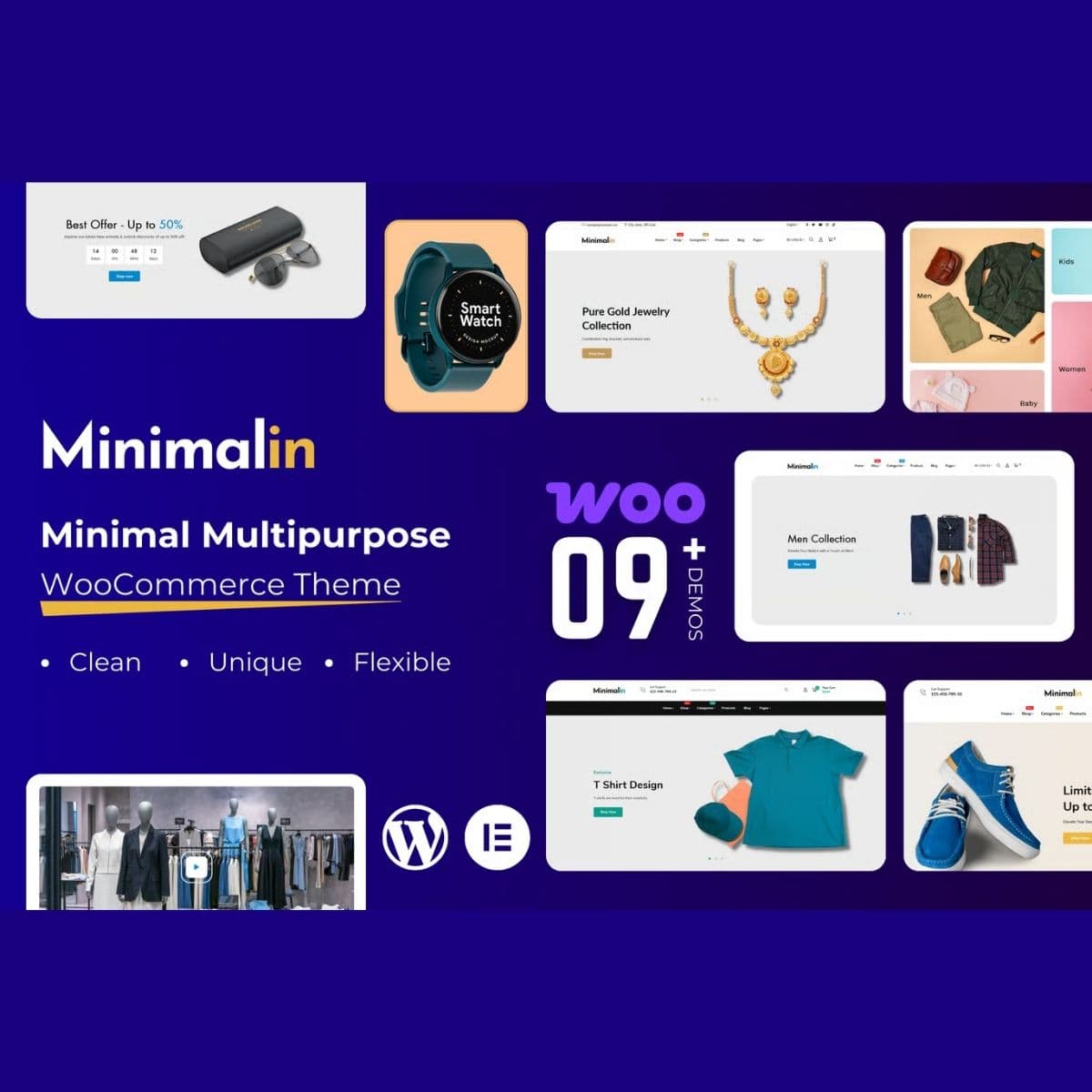 Minimalin - Minimal Multipurpose WooCommerce WordPress Theme