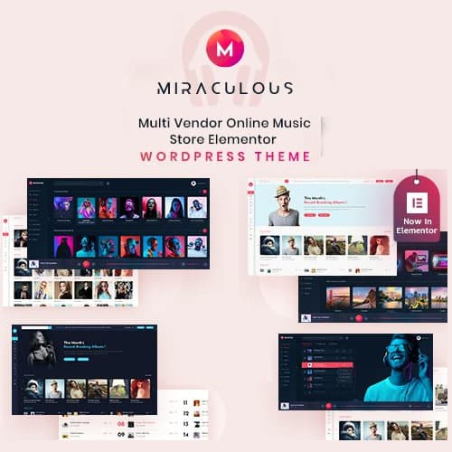 Miraculous - Multi Vendor Online Music Store Elementor WordPress Theme