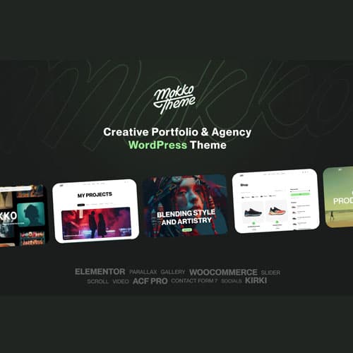 Mokko - Creative Portfolio & Agency WordPress Theme