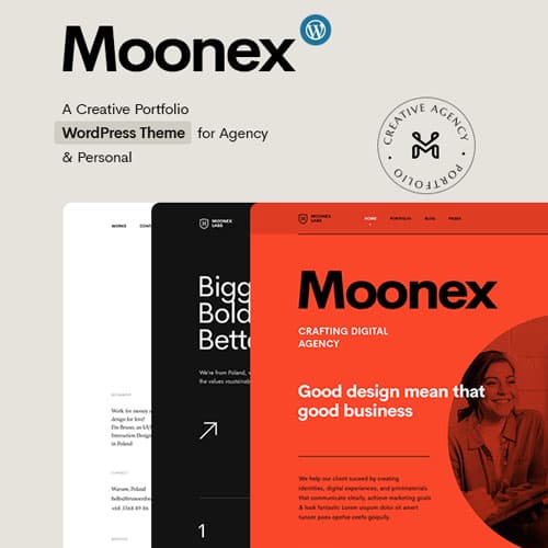 Moonex - Agency & Portfolio WordPress Theme