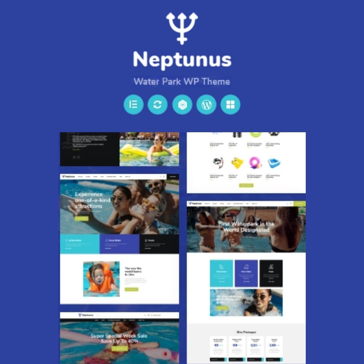 Neptunus - Water & Amusement Park WordPress Theme