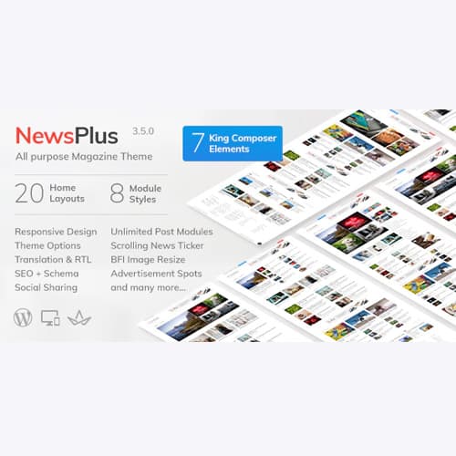 NewsPlus - News and Magazine WordPress theme