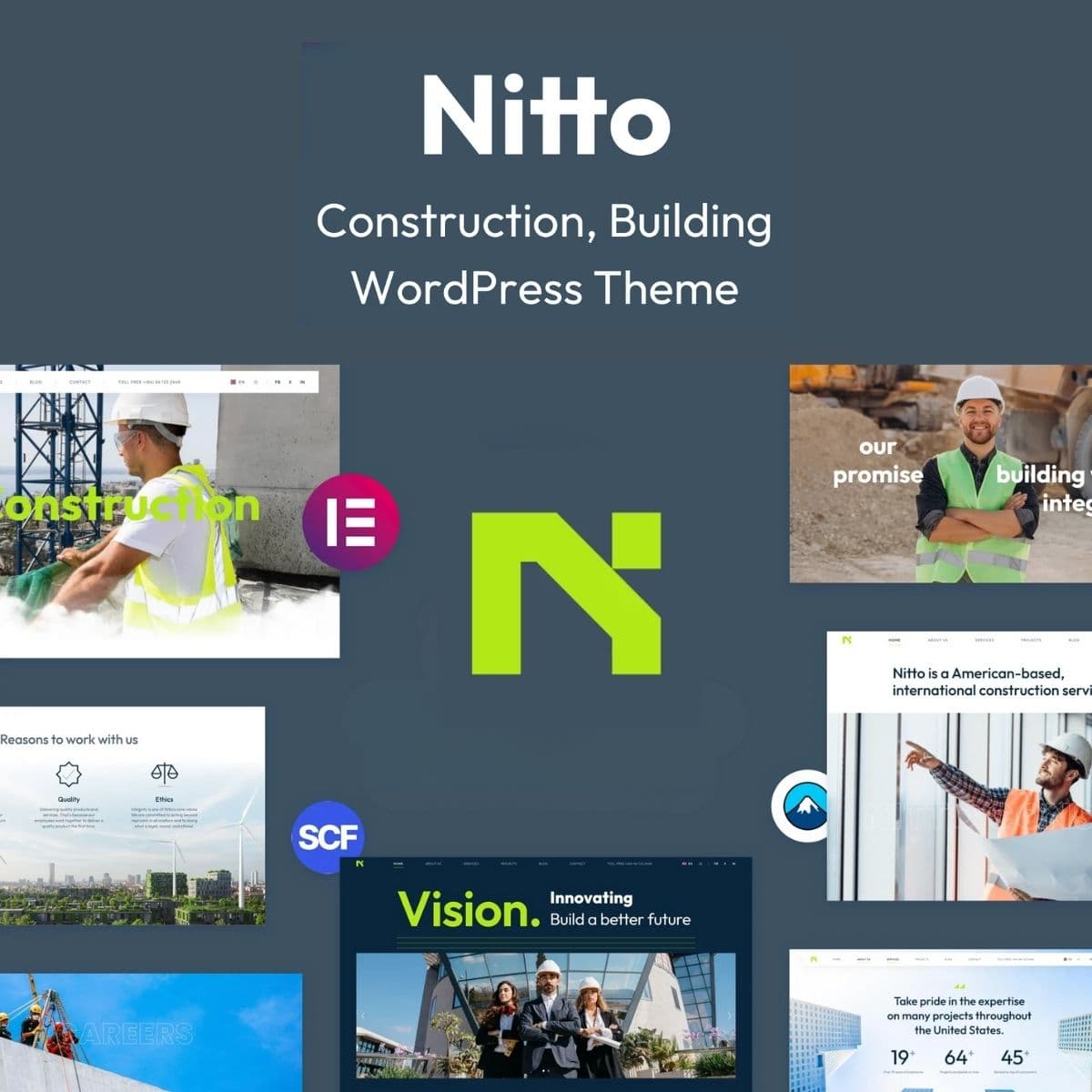 Nitto – Building, Construction WordPress Theme