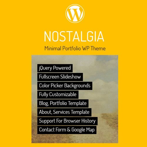 Nostalgia - Portfolio WordPress Theme