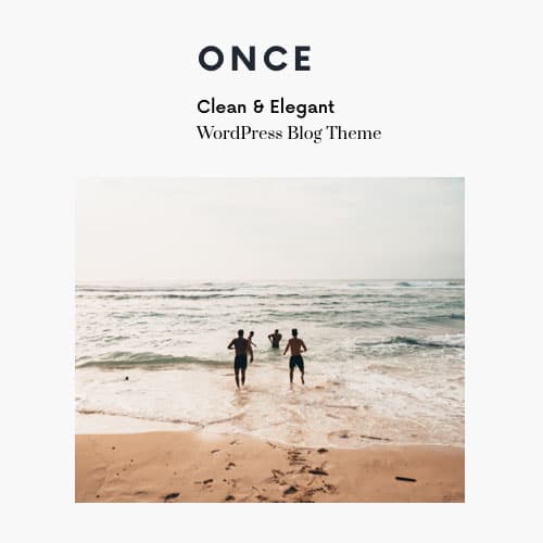 Once - Clean & Elegant WordPress Blog Theme