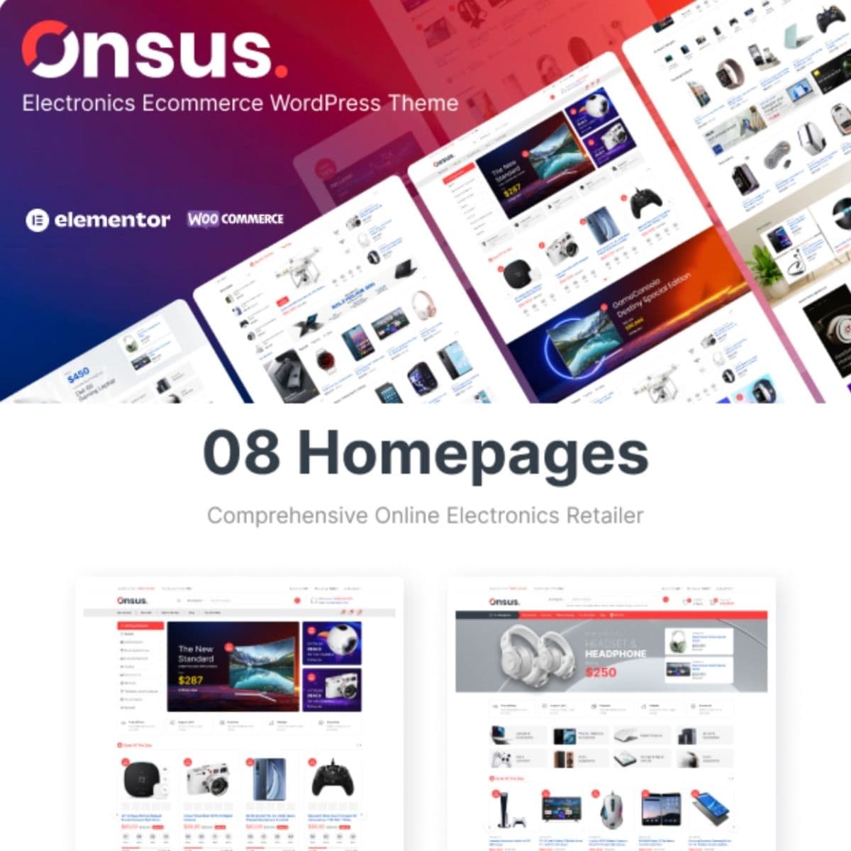 Onsus - Electronics E-commerce WordPress Theme