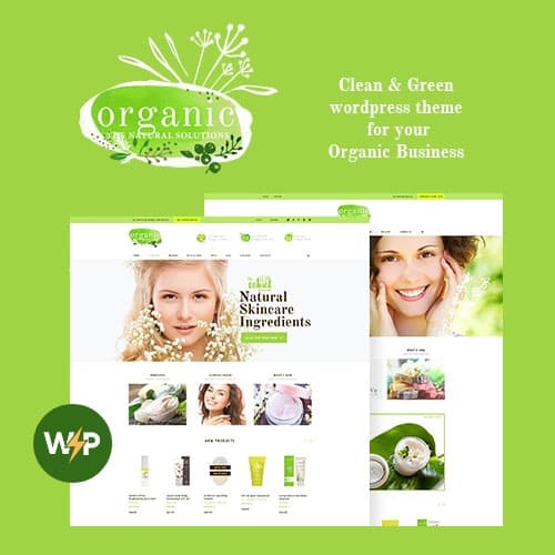 Organic Beauty - Cosmetics Store WordPress Theme