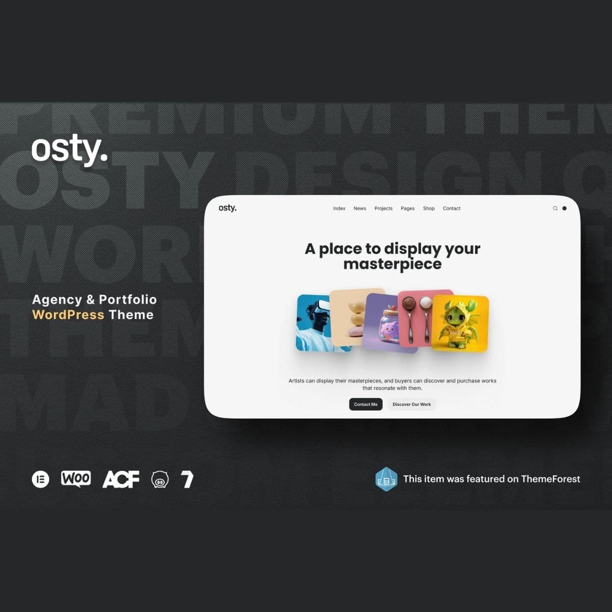 Osty – Creative Agency and Portfolio Theme