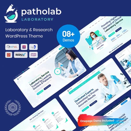 Patholab - Laboratory & Science Research WordPress Theme