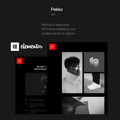Pekko - Minimal Dark WordPress Theme