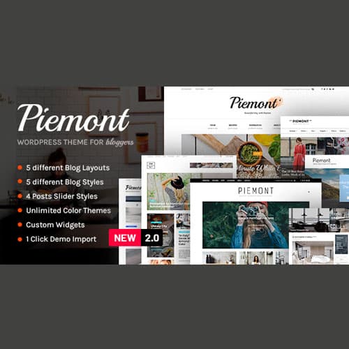 Piemont - Premium Travel & Lifestyle Responsive WordPress Blog Theme