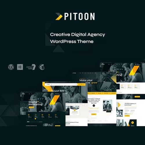 Pitoon - Creative Digital Agency WordPress Theme