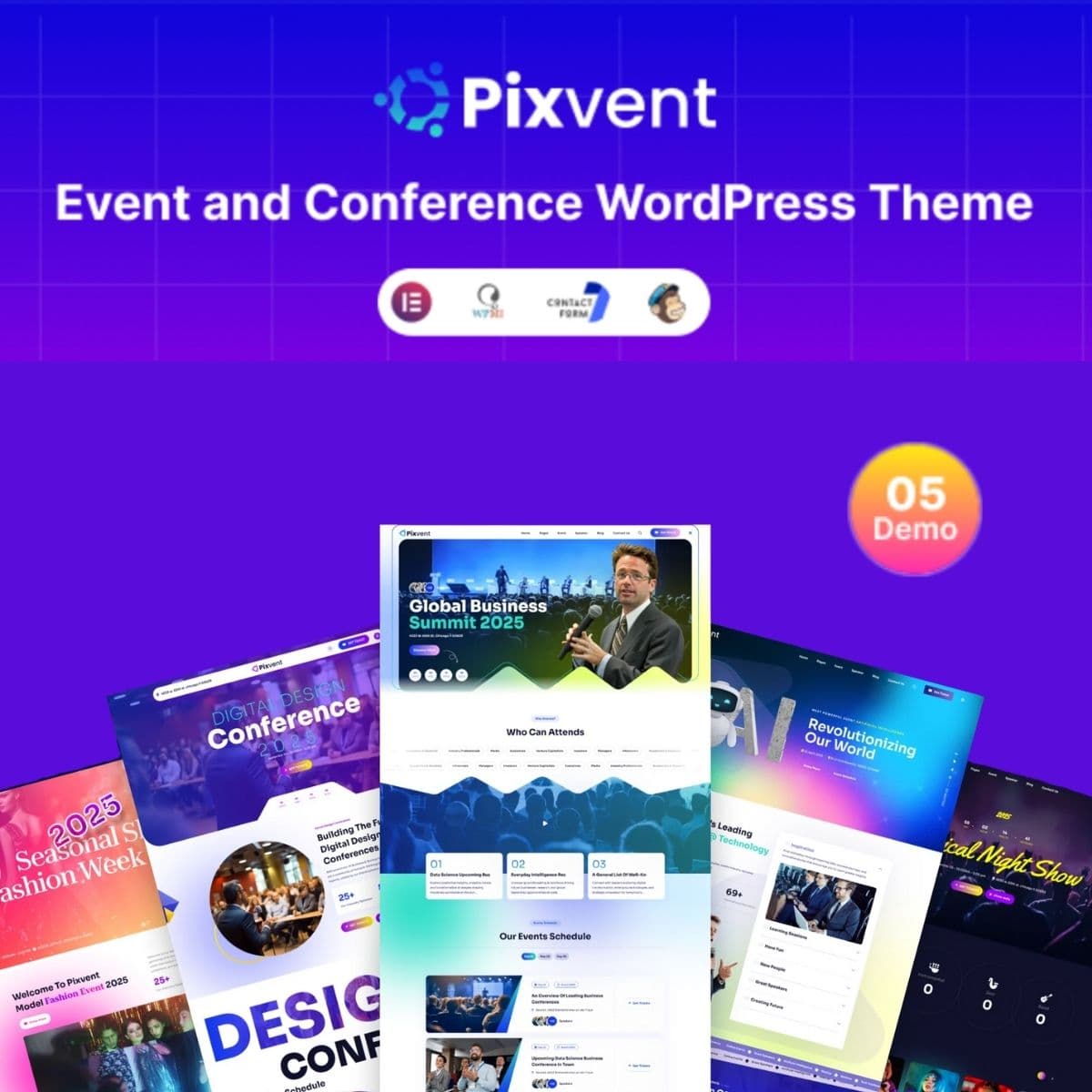 Pixvent – Event and Conference WordPress Theme