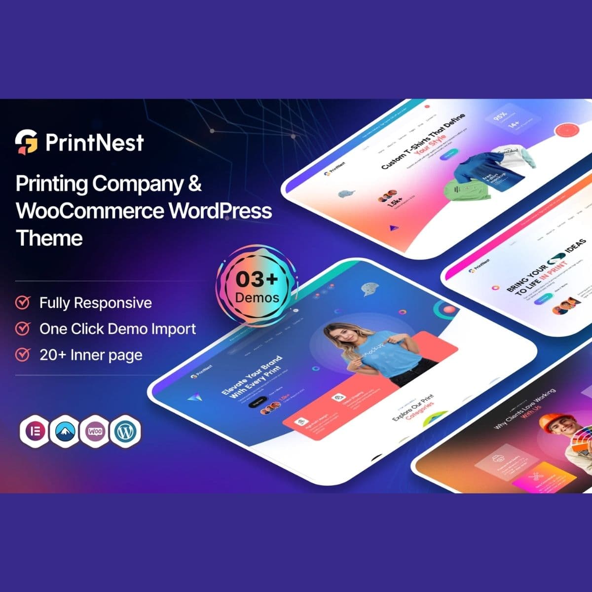 PrintNest – Printing Company & WooCommerce WordPress Theme