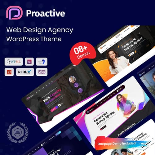 Proactive - Web Design Agency WordPress Theme