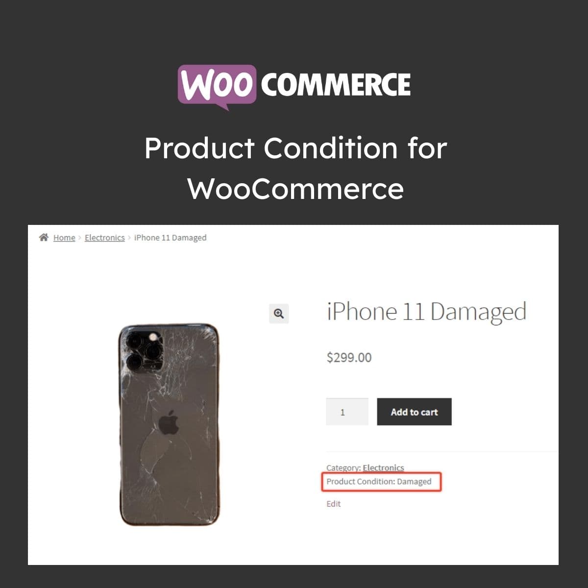Product Condition for WooCommerce