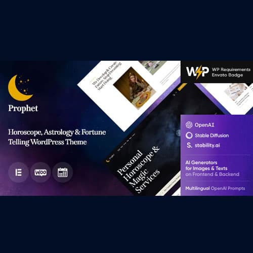 Prophet - Horoscope,Astrology & Fortune Telling WordPress Theme