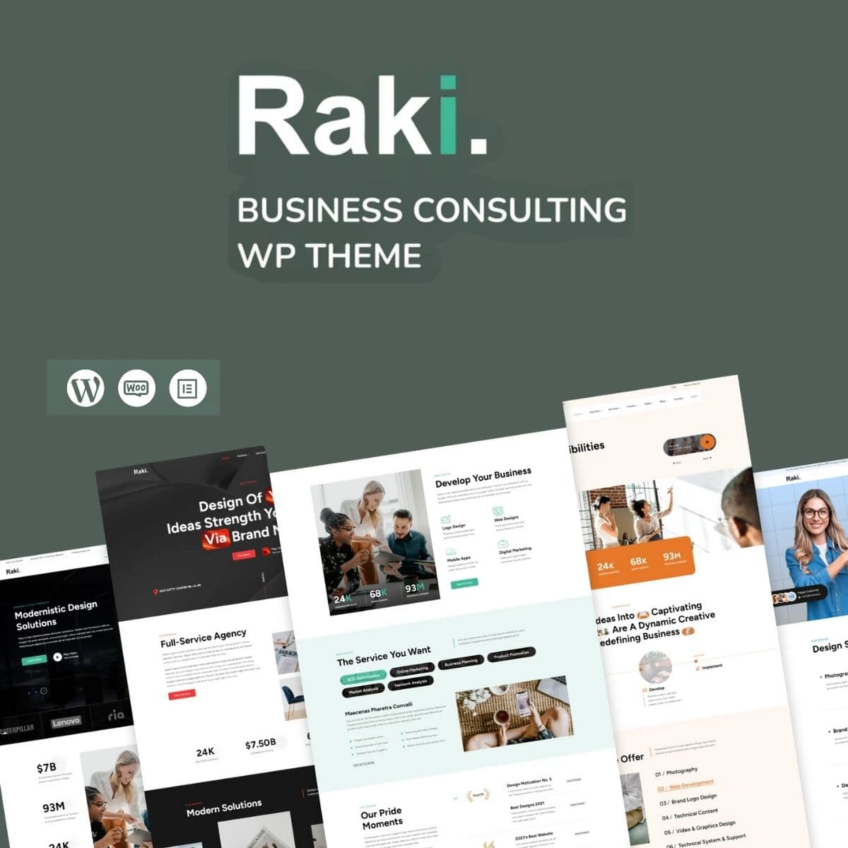 Raki - Business, Finance Consulting WordPress Theme