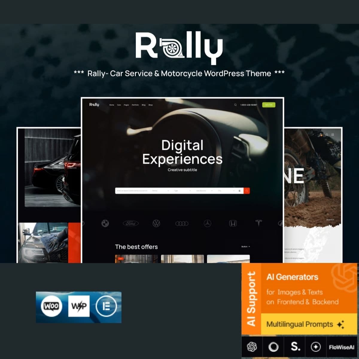 Rally - Car Service & Motorcycle WordPress Theme