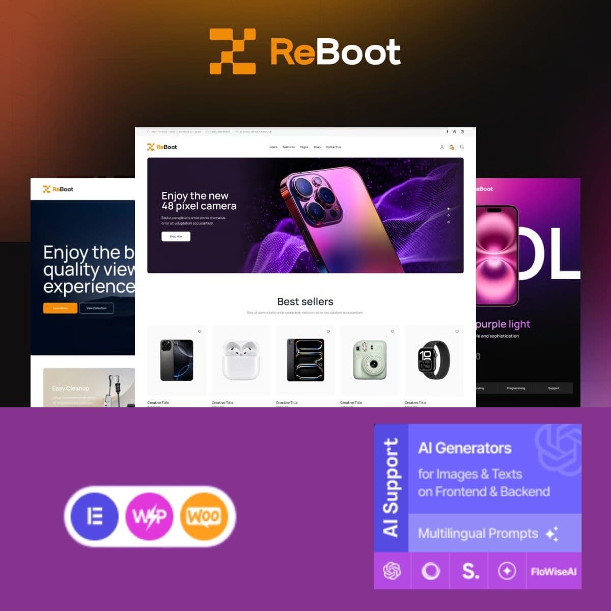Reboot - Electronics Store & Device Repair WordPress Theme