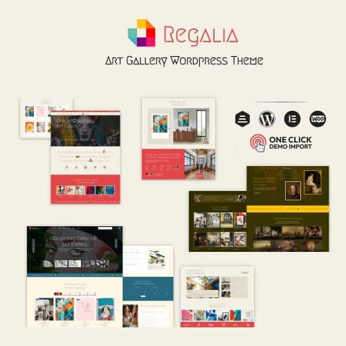 Regalia - Artist Portfolio, Art Gallery Theme