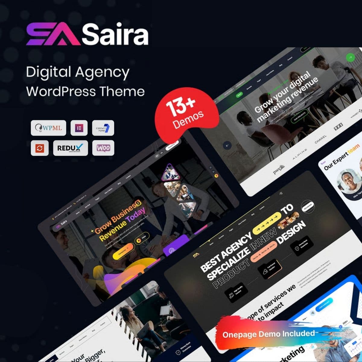 Saira - Digital Agency WordPress Theme