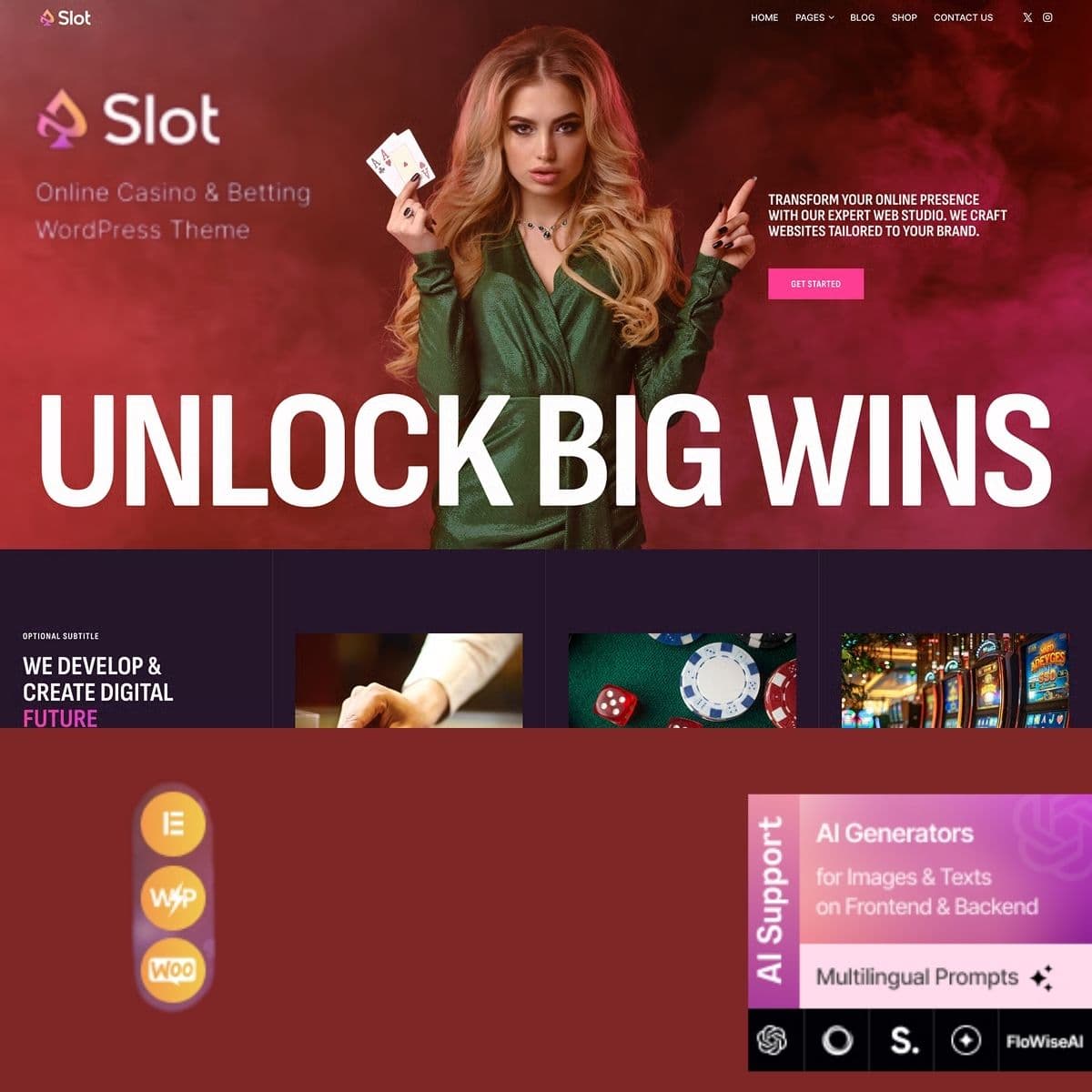 Slot - Online Casino & Betting WordPress Theme