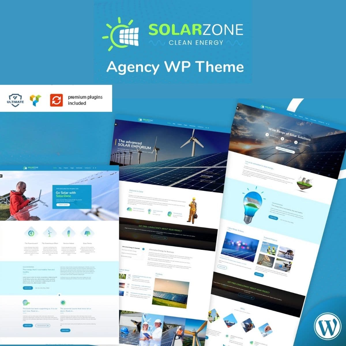 Solar Energy - Wind & Power Company WordPress Theme