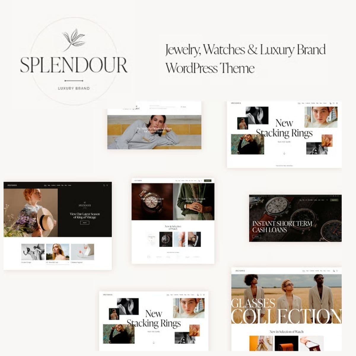 Splendour - Jewelry & Watches WordPress Theme