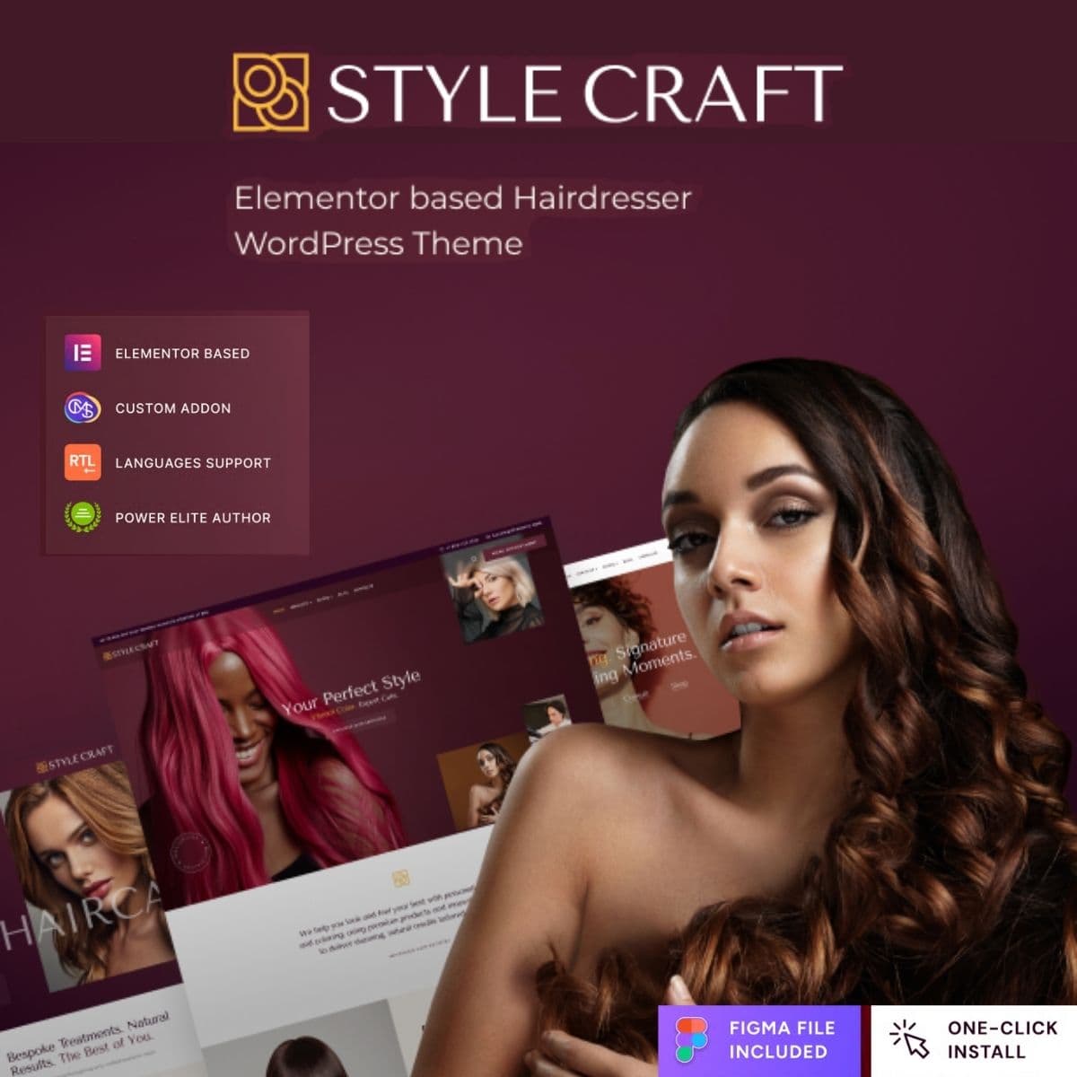 Style Craft - Hairdresser & Hair Salon WordPress Theme