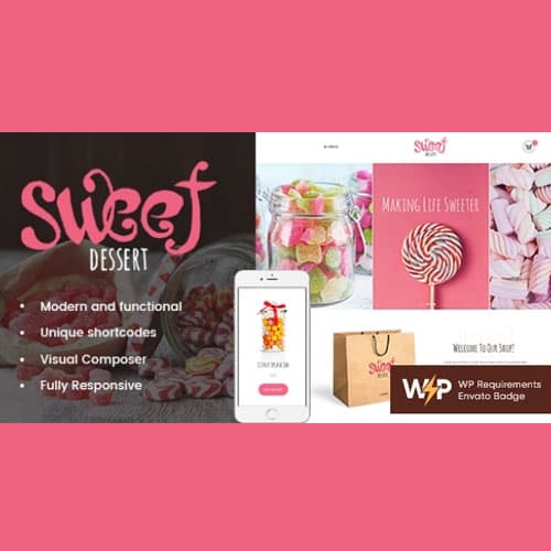 Sweet Dessert | Candy Shop & Cafe WordPress Theme