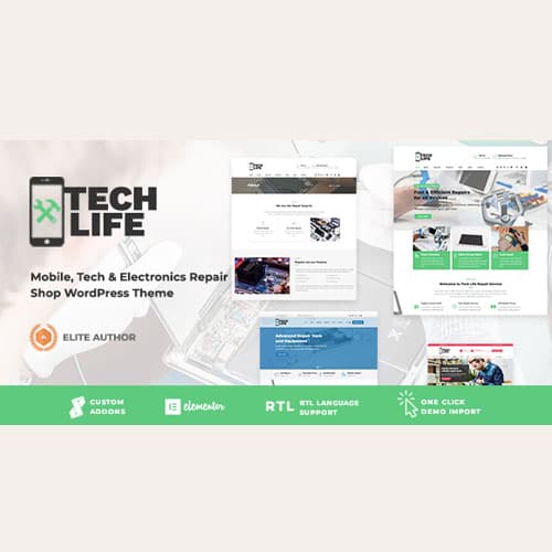 TechLife - Mobile, Tech & Electronics Repair Shop WordPress Theme
