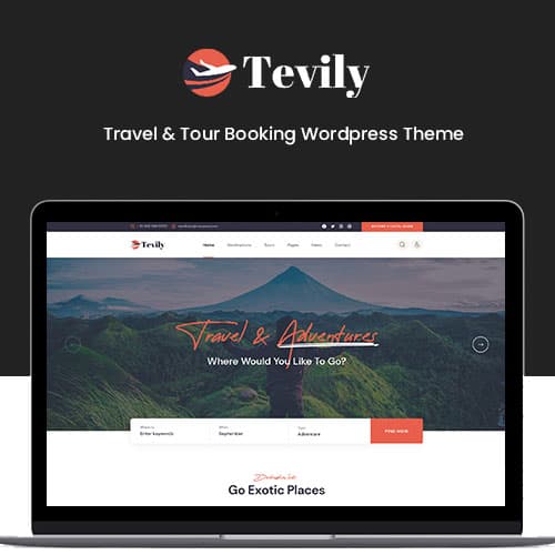 Tevily - Travel & Tour Booking WordPress Theme