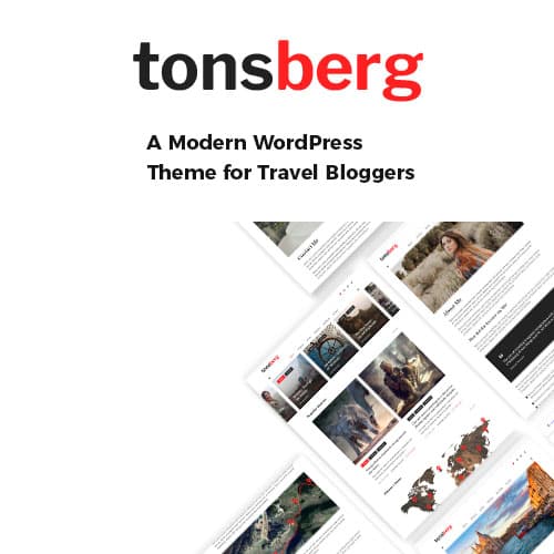 Tonsberg - A Modern WordPress Theme for Travel Bloggers