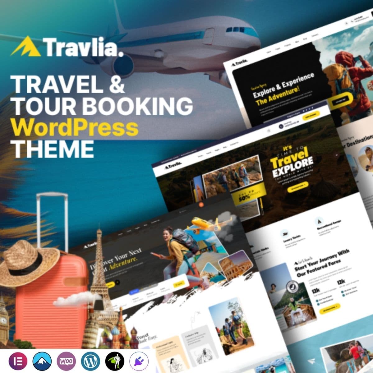 Travlia - Travel & Tour Booking WordPress Theme