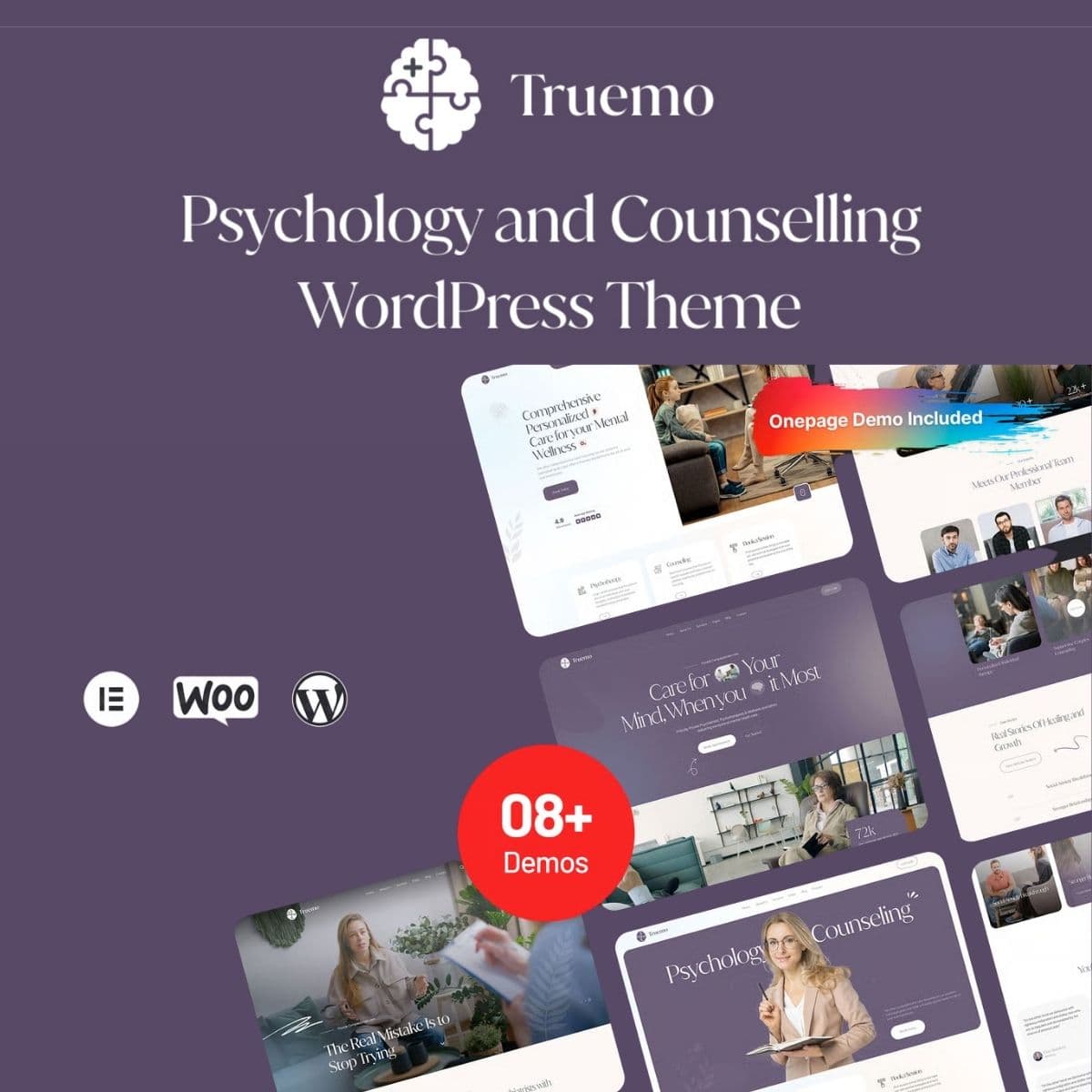Truemo - Psychology and Counseling WordPress Theme