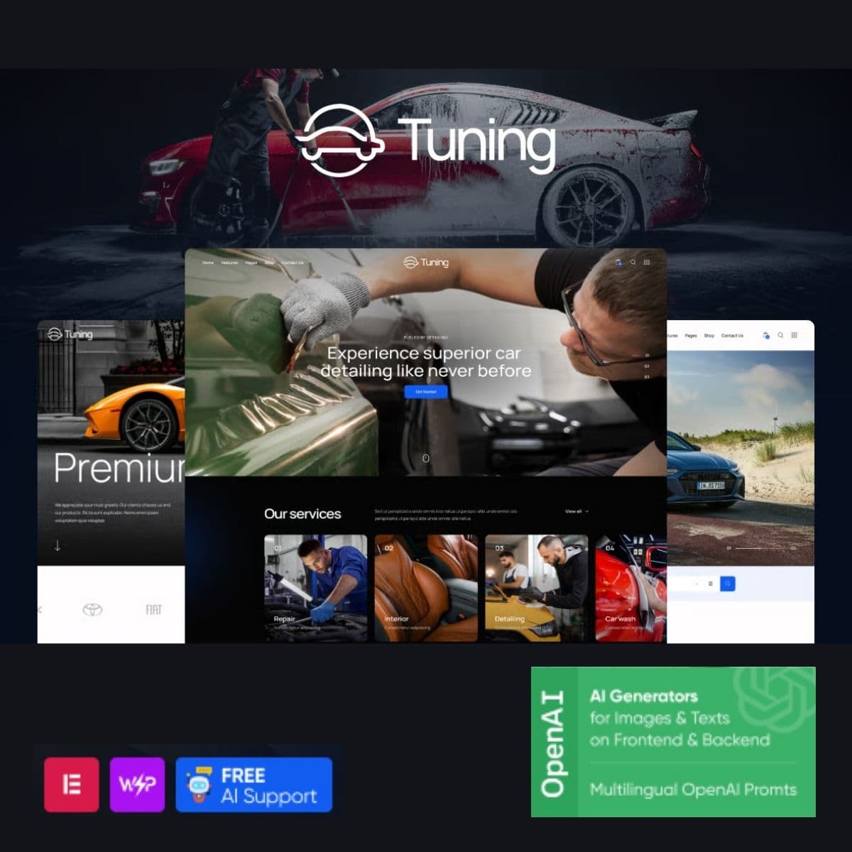 Tuning - Car Detailing & Auto Spa WordPress theme