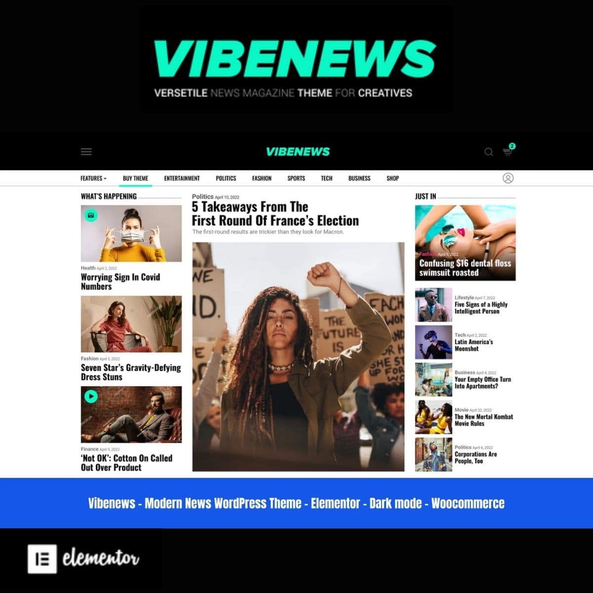 Vibenews - Newspaper & Magazine WordPress Theme