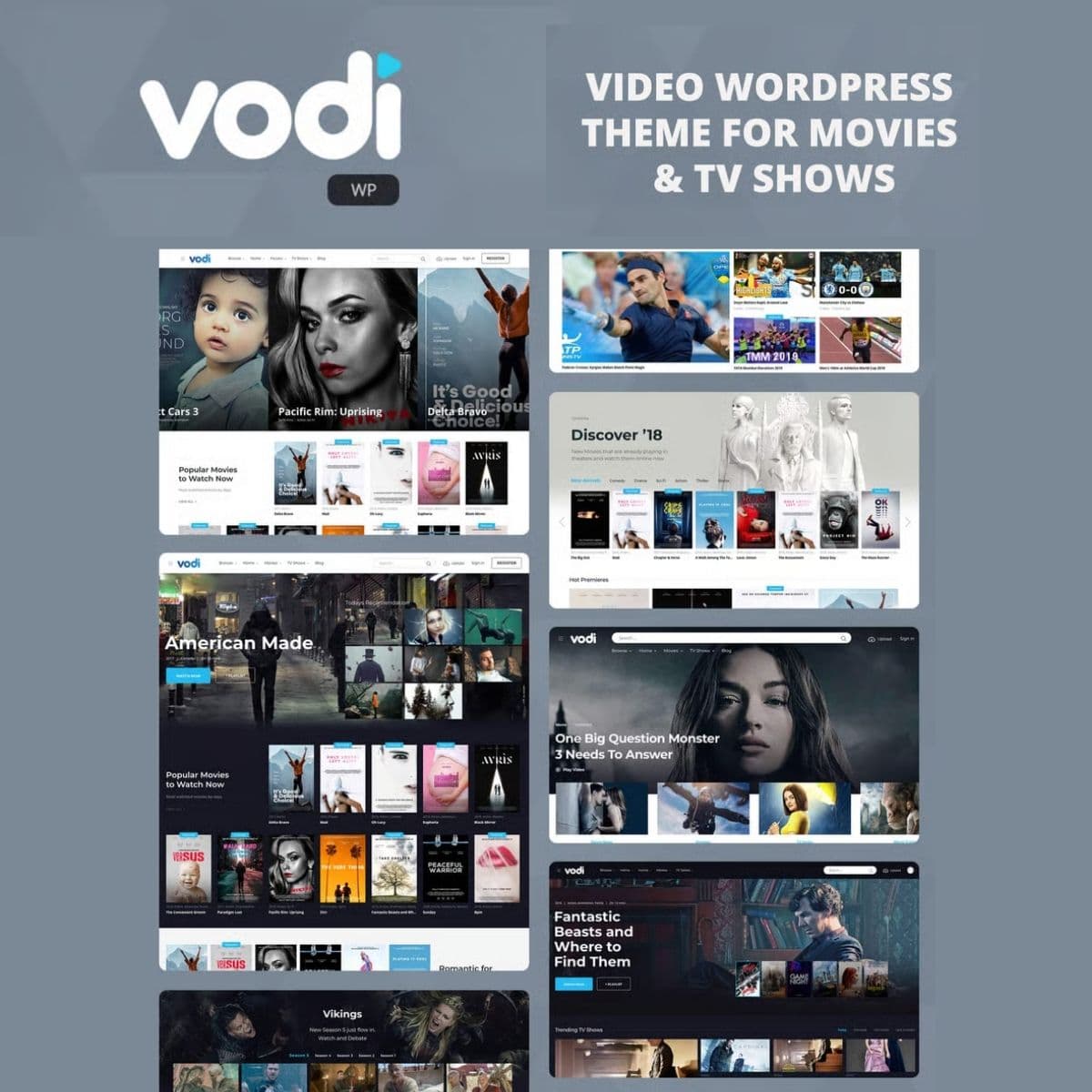 Vodi - Video WordPress Theme for Movies & TV Shows