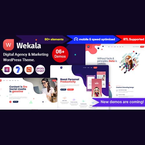 Wekala - Digital Agency & Marketing WordPress Theme