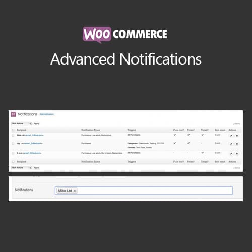 WooCommerce Advanced Notifications WooCommerce Advanced Notifications