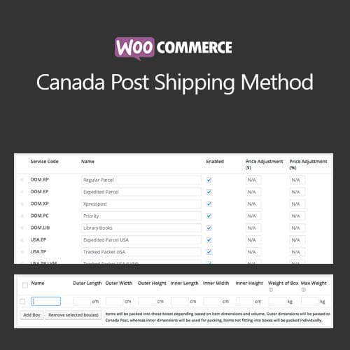 WooCommerce Canada Post Shipping Method