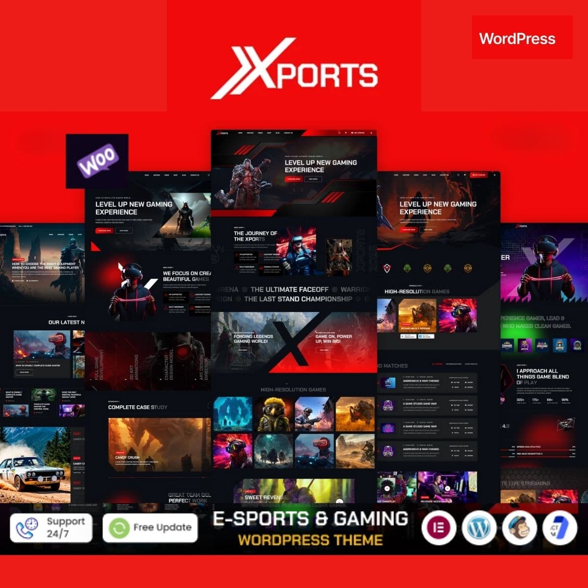 Xports - eSports and Gaming WordPress Theme