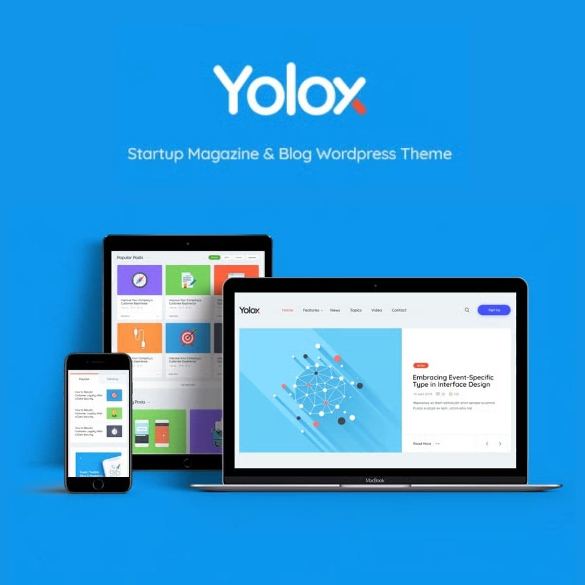 Yolox | Business Magazine & Startup Blog WordPress Theme